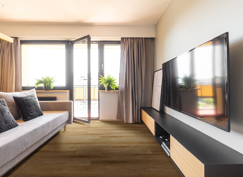Andover Abingdale - Luxury Vinyl Flooring featured in a bedroom