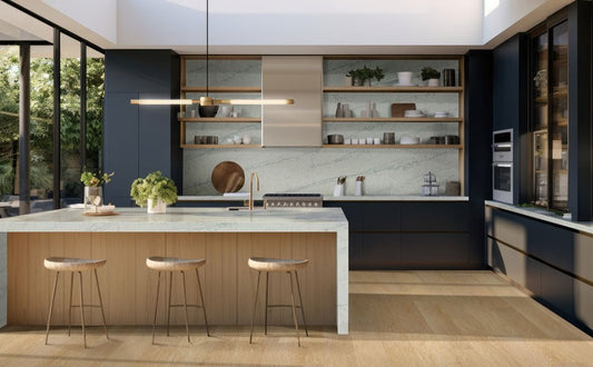 Laurel Coastal Cottage - Luxury Vinyl Flooring featured in a transitional kitchen