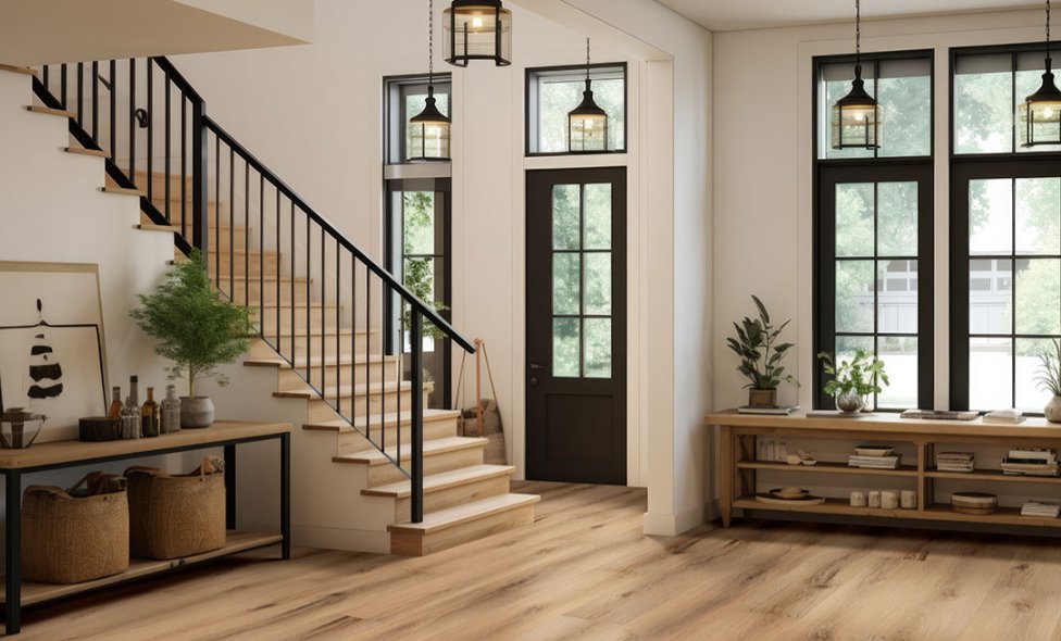 Laurel Coastal Cottage - Luxury Vinyl Flooring featured in an entry foyer