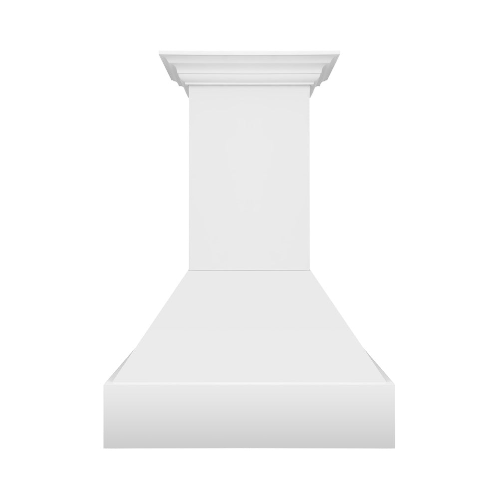 ZLINE 36 in. Wooden Wall Mount Range Hood in Rustic Bright White Finish (355WW-36)