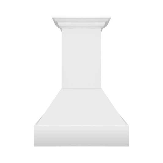 ZLINE 36 in. Wooden Wall Mount Range Hood in Rustic Bright White Finish (355WW-36)