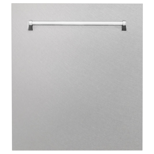 ZLINE 24 in. Tallac Series 3rd Rack Dishwasher with Fingerprint Resistant Stainless Steel Panel and Traditional Handle 51dBa (DWV-SN-24)