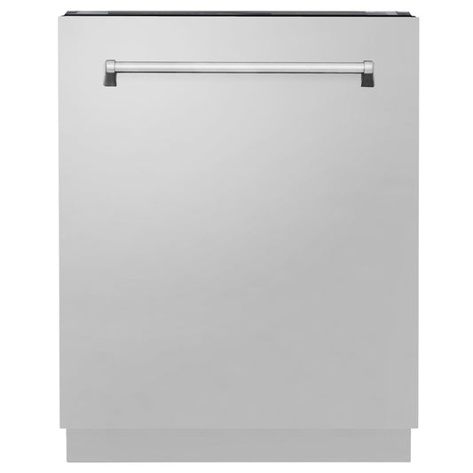 ZLINE 24 in. Tallac Series 3rd Rack Dishwasher in Stainless Steel with Traditional Handle, 51dBa (DWV-304-24)