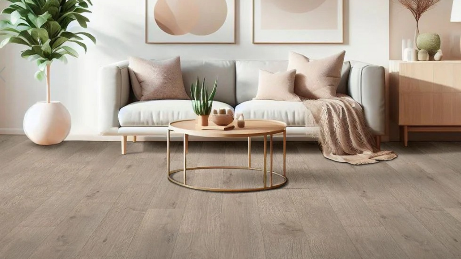 Ashton XL LVP Luxury Vinyl Plank Featured in a modern living room