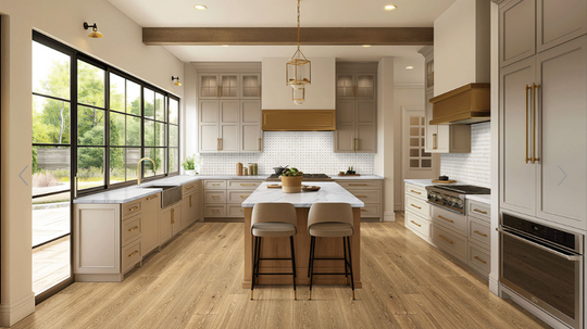 Ladson Kentsea Oak featured in a transitional style kitchen