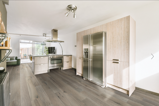 Ladson Milledge Flooring featured in a modern European style kitchen