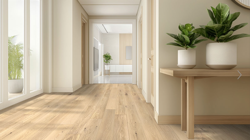 Ladson Tualatin Blond Flooring featured in a hallway