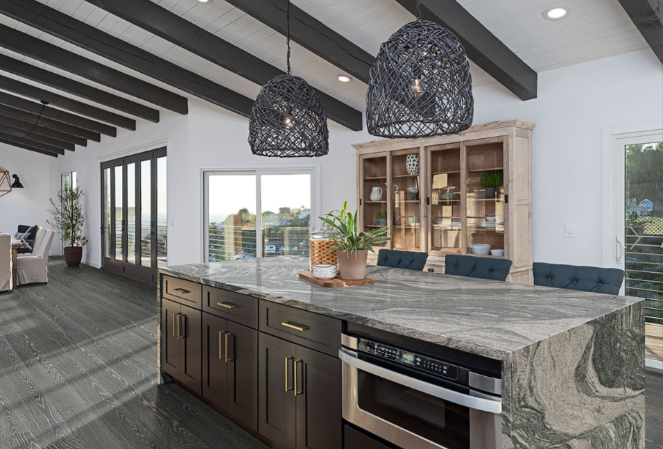 Liora Flooring featured in a sophisticated kitchen