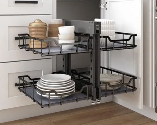 15" Black Nickel STORAGE WITH STYLE® Blind Corner Organizer