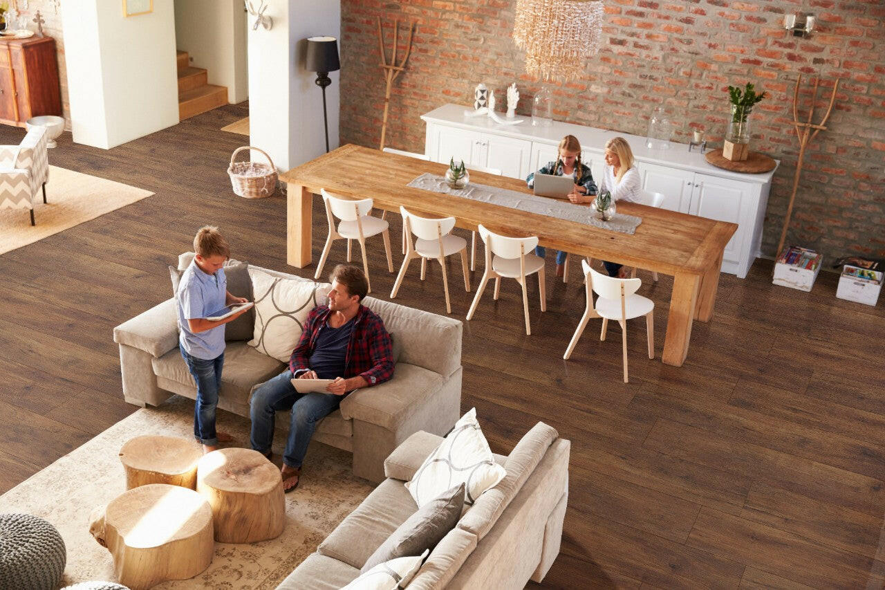 Cyrus XL Braly - Luxury Vinyl Flooring featured in an open concept family space