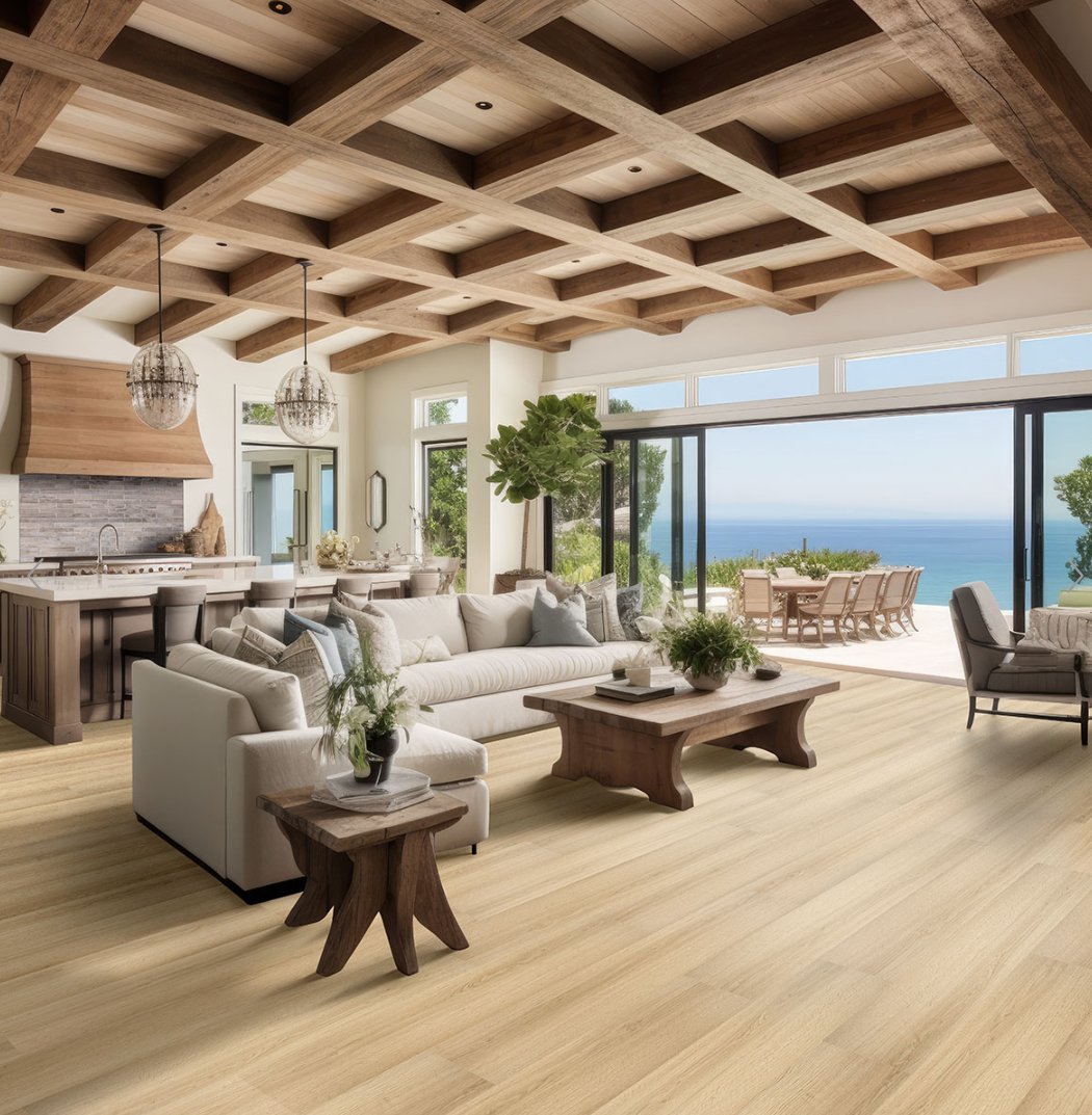 Laurel Cabana - Luxury Vinyl Flooring featured in an open ocean view home