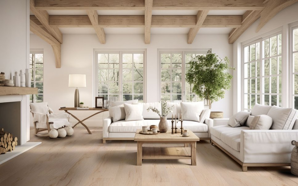 Laurel Reserve Fallonton - Luxury Vinyl Flooring featured in a quiet minimal living room