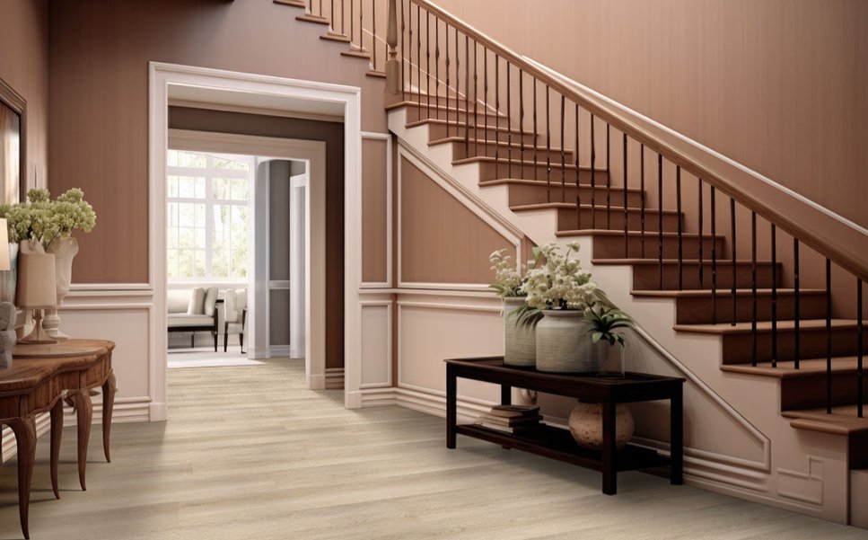 Laurel Reserve Palmilla - Luxury Vinyl Flooring featured in a transitional foyer