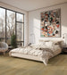 Laurel Tranquilla - Luxury Vinyl Flooring featured in a modern master bedroom