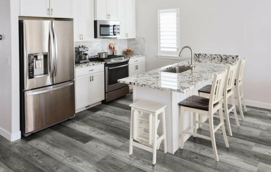 MSI Cyrus Boswell Luxury Vinyl Plank Flooring - Luxury Vinyl Flooring featured in a kitchen