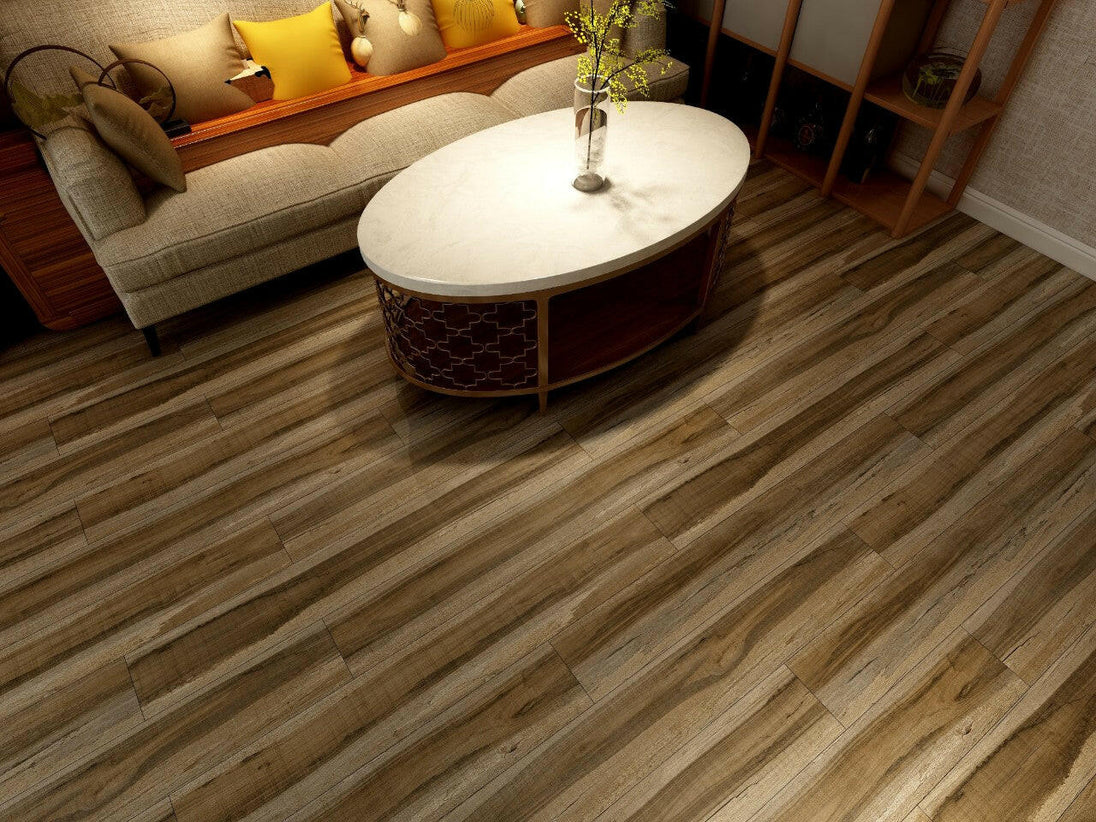 Prescott Exotika MSI Luxury Vinyl Plank Flooring - Luxury Vinyl Flooring featured in a living room