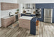 Prescott Whitfield Gray - Luxury Vinyl Flooring featured in a modern kitchen