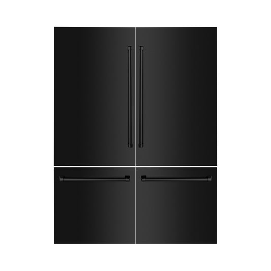 ZLINE 60" Refrigerator Panels in Black Stainless Steel for a 60" Built-in Refrigerator (RPBIV-BS-60)